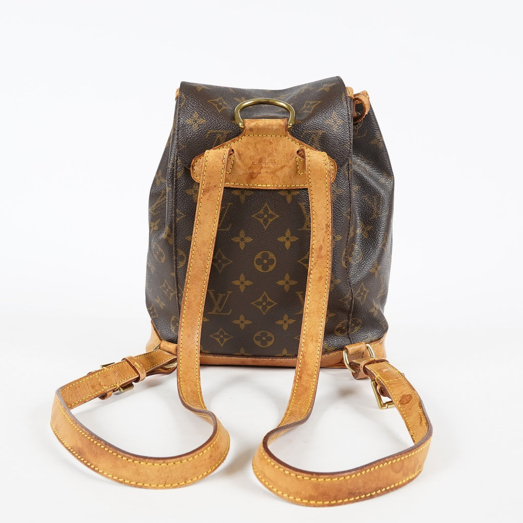 Louis Vuitton Montsouris MM Monogram Canvas Backpack Brown M51136 08E214070010
