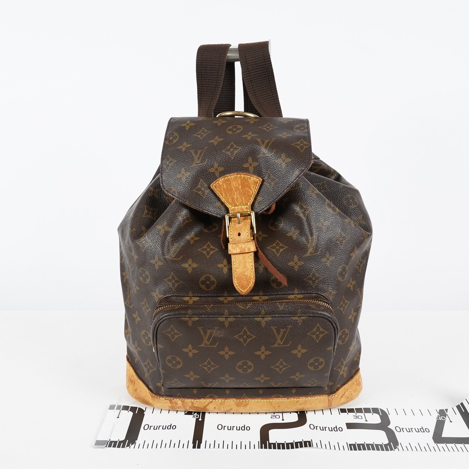 Louis Vuitton Montsouris GM M51135 Monogram Brown Backpack Vintage 08A374747603