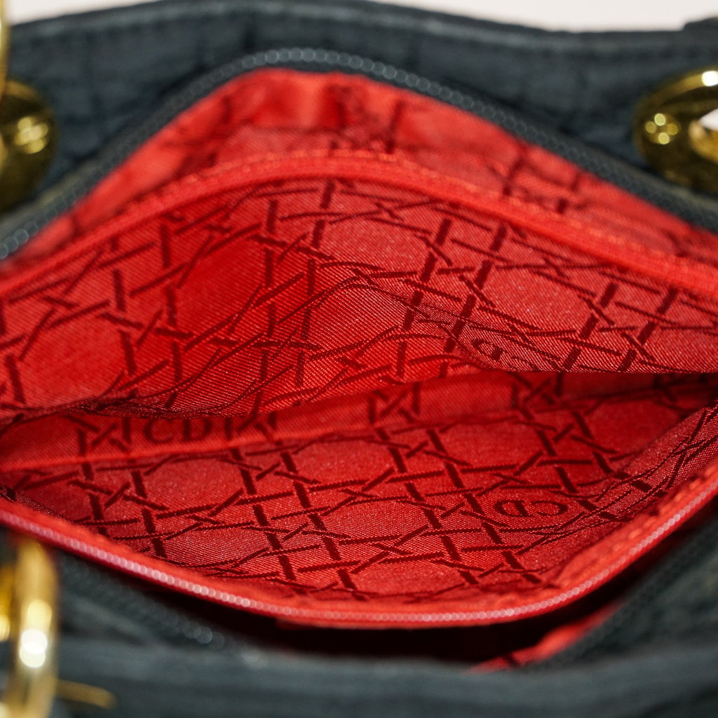 Christian Dior Black Nylon Medium Lady DIOR Bag VINTAGE 12E263850008