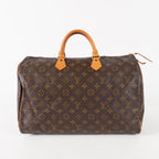 Authentic Louis Vuitton Monogram Speedy 40 M41522 Hand Boston Bag 03E079020011