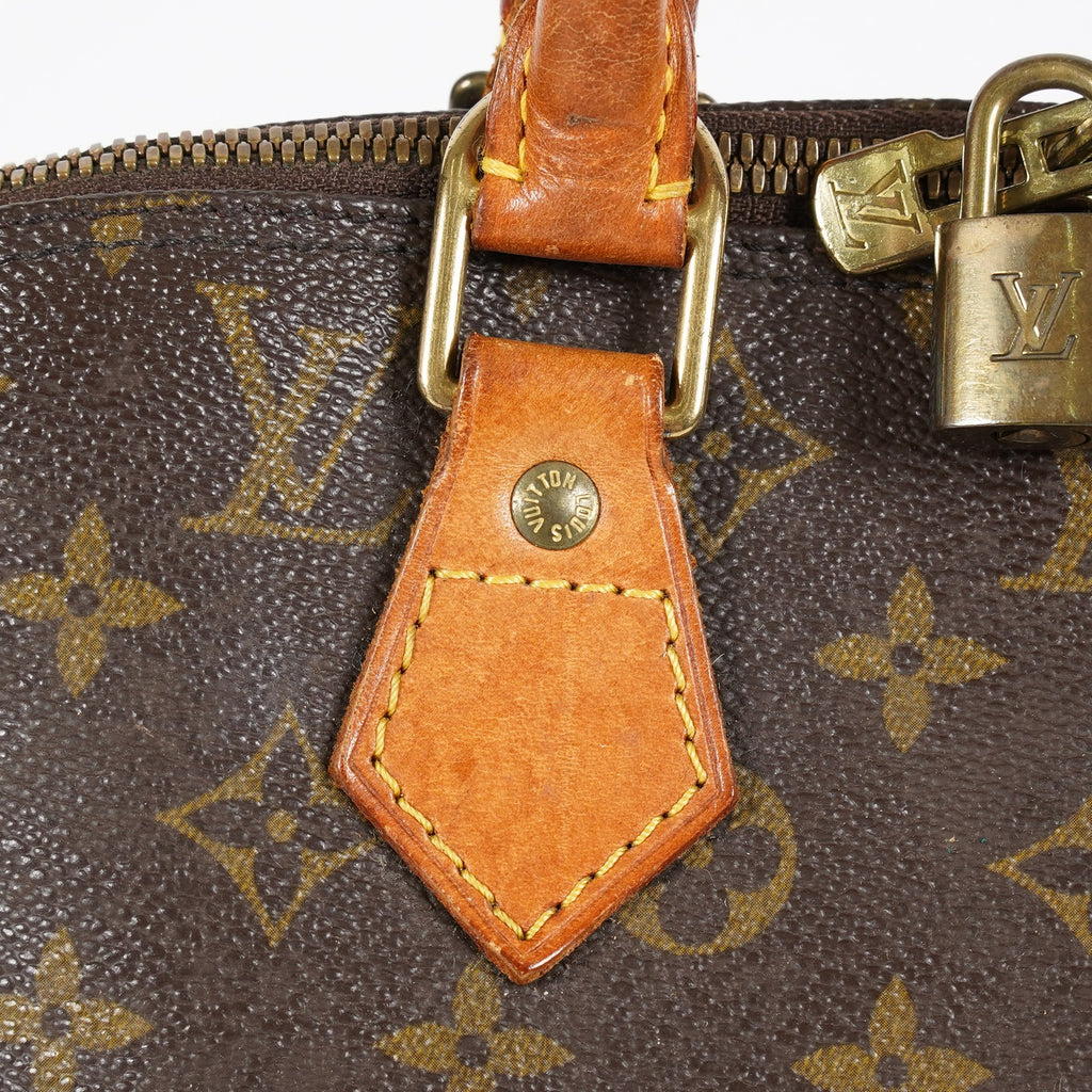 Louis Vuitton Alma PM Hand Bag Monogram Canvas Brown M51130 Used 08E032750006