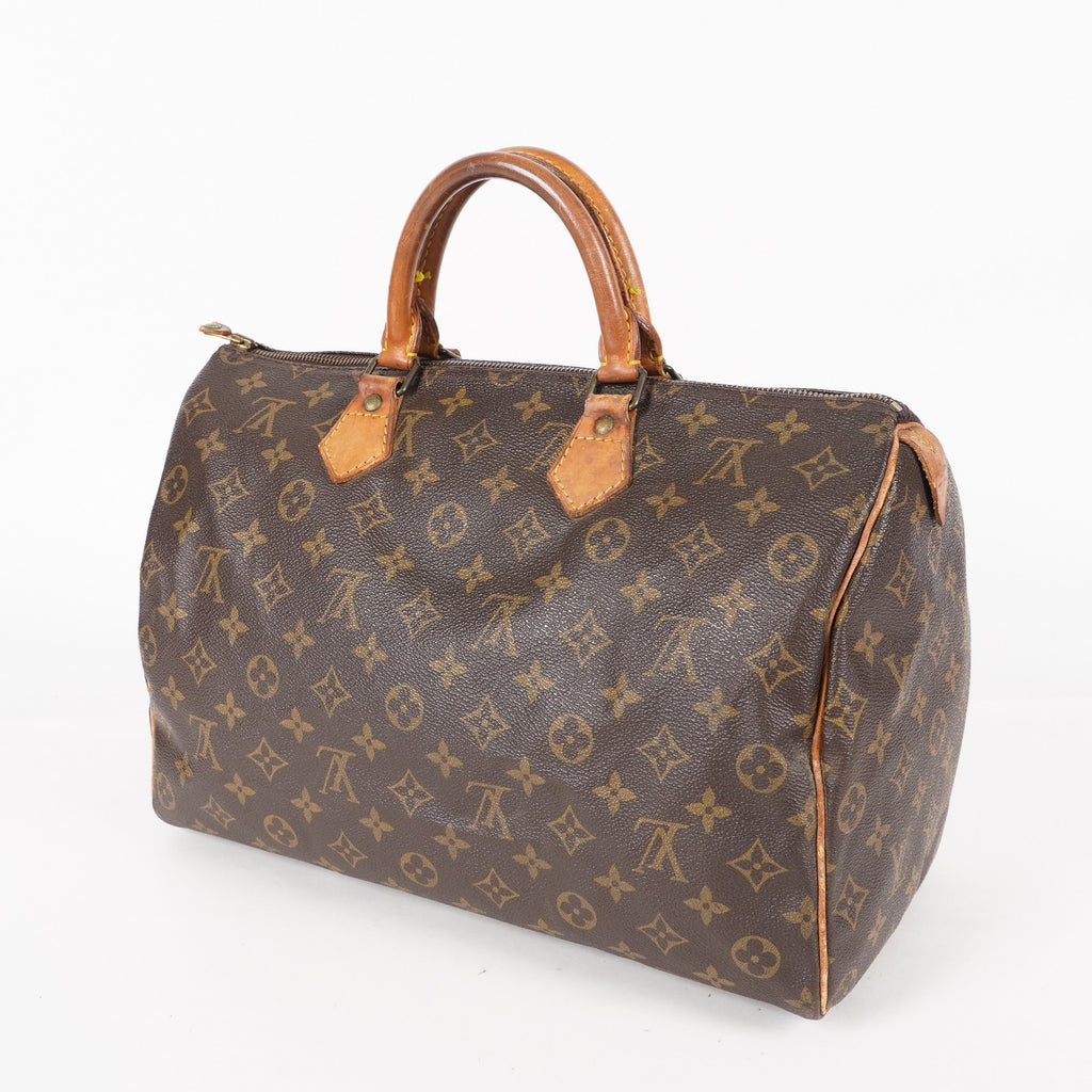 Authentic Louis Vuitton Monogram Speedy 35 Hand bag M41524 vintage 06E074070013