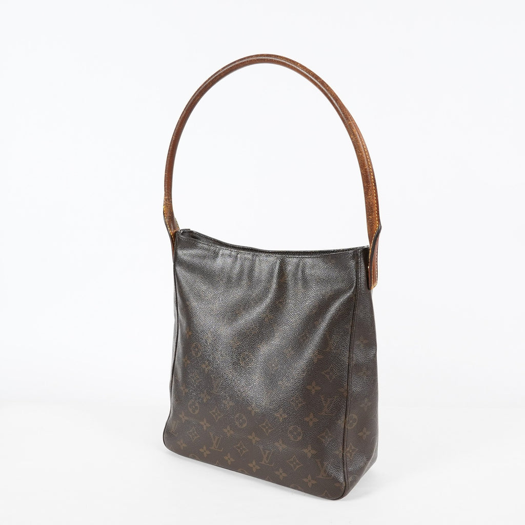 Louis Vuitton Looping GM M51145 Monogram Canvas Brown Hobo Bag Used 08A082917203