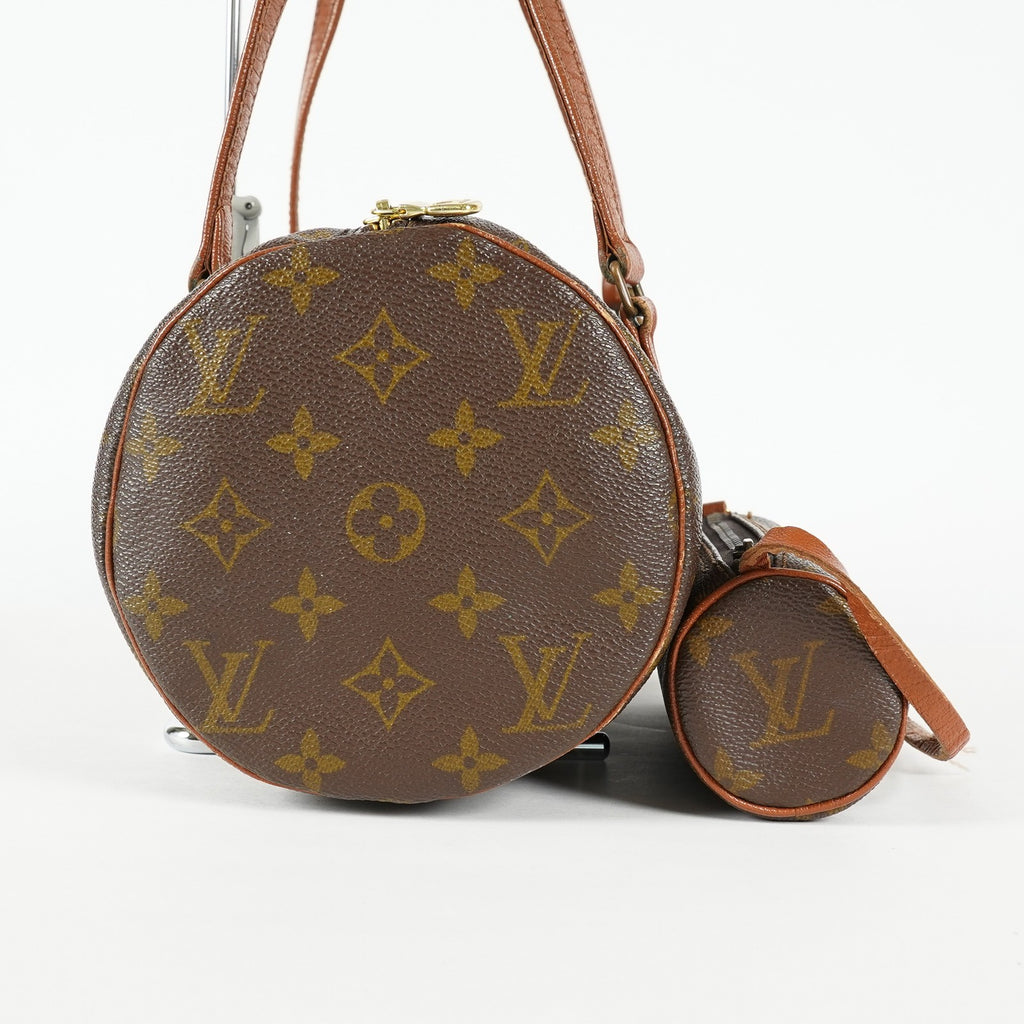 Louis Vuitton Papillon 30 M51385 Monogram Canvas Brown Barrel Bag 09E094180011
