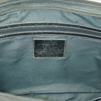 Coach Varick Briefcase Business Bag Brown Nylon Leather Tablet Laptop XY90