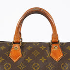 Louis Vuitton Speedy 35 M41524 Monogram Canvas Brown Used Handbag 01E054950021