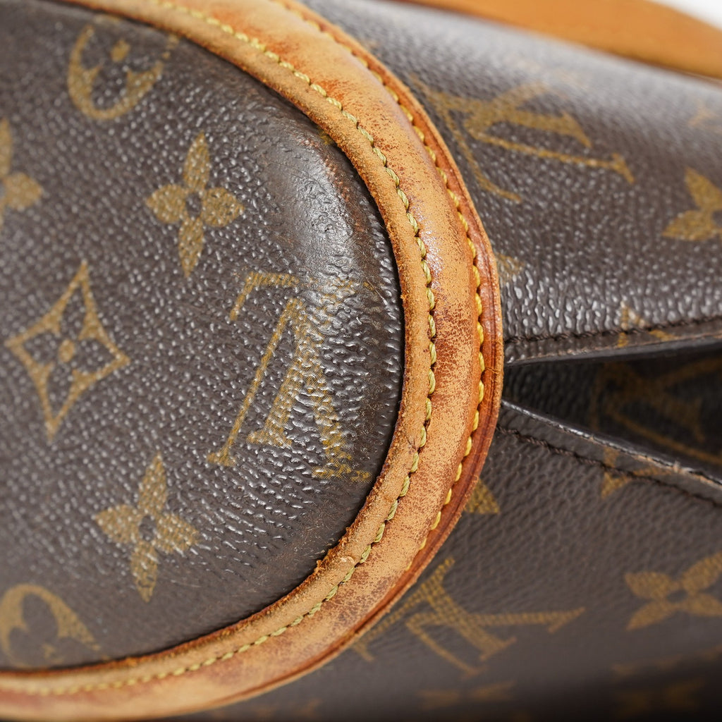 Louis Vuitton Babylone Monogram Shoulder Tote Bag Brown M51102 07E072200017