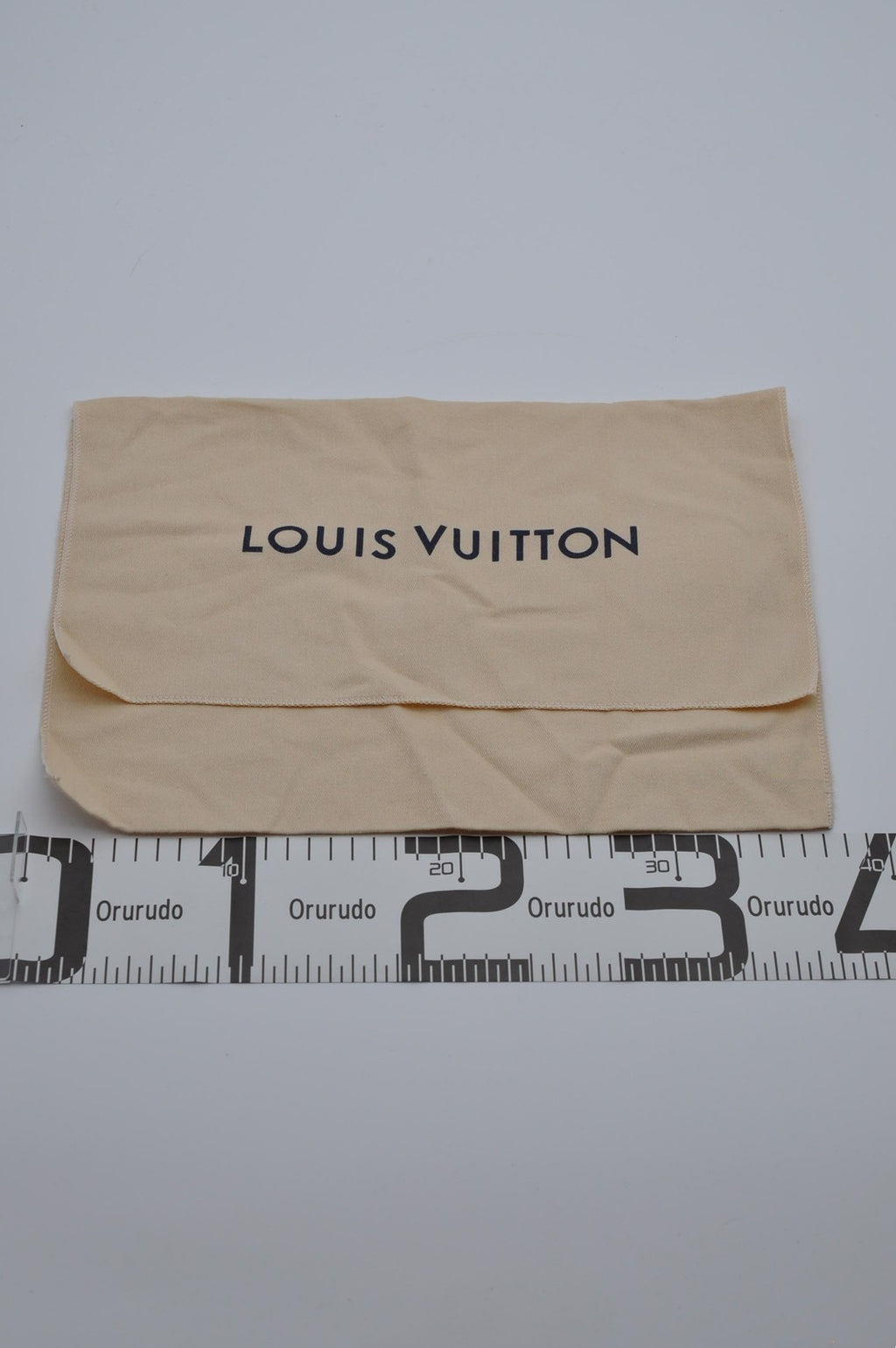 Louis Vuitton Dust Bag Storage Pouch Flap Beige Logo Authentic 37x22