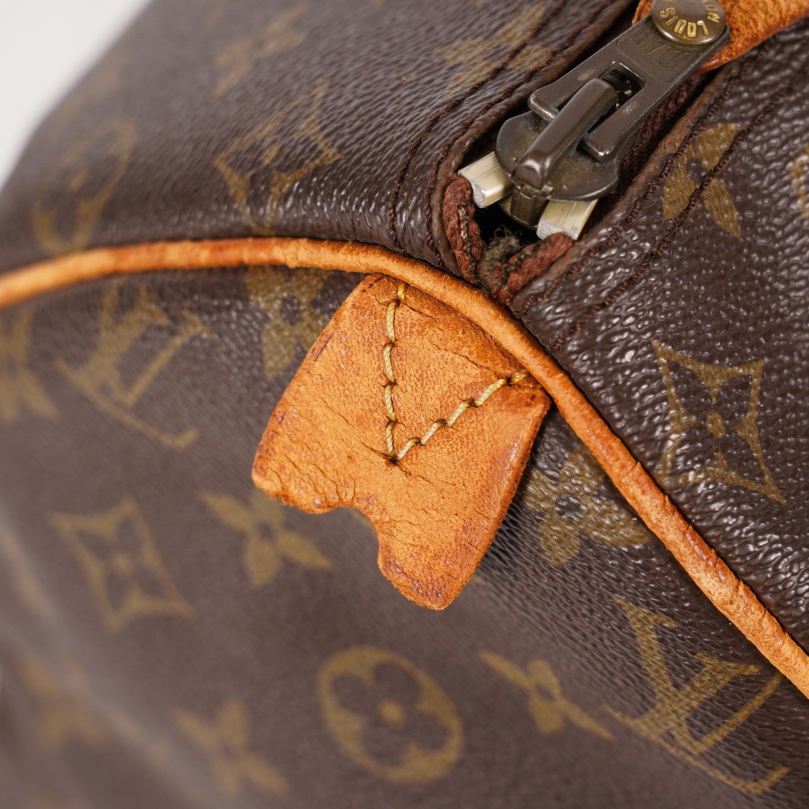 Louis Vuitton Monogram Speedy 40 M41522 Boston Hand Bag Brown Used 07E364180002