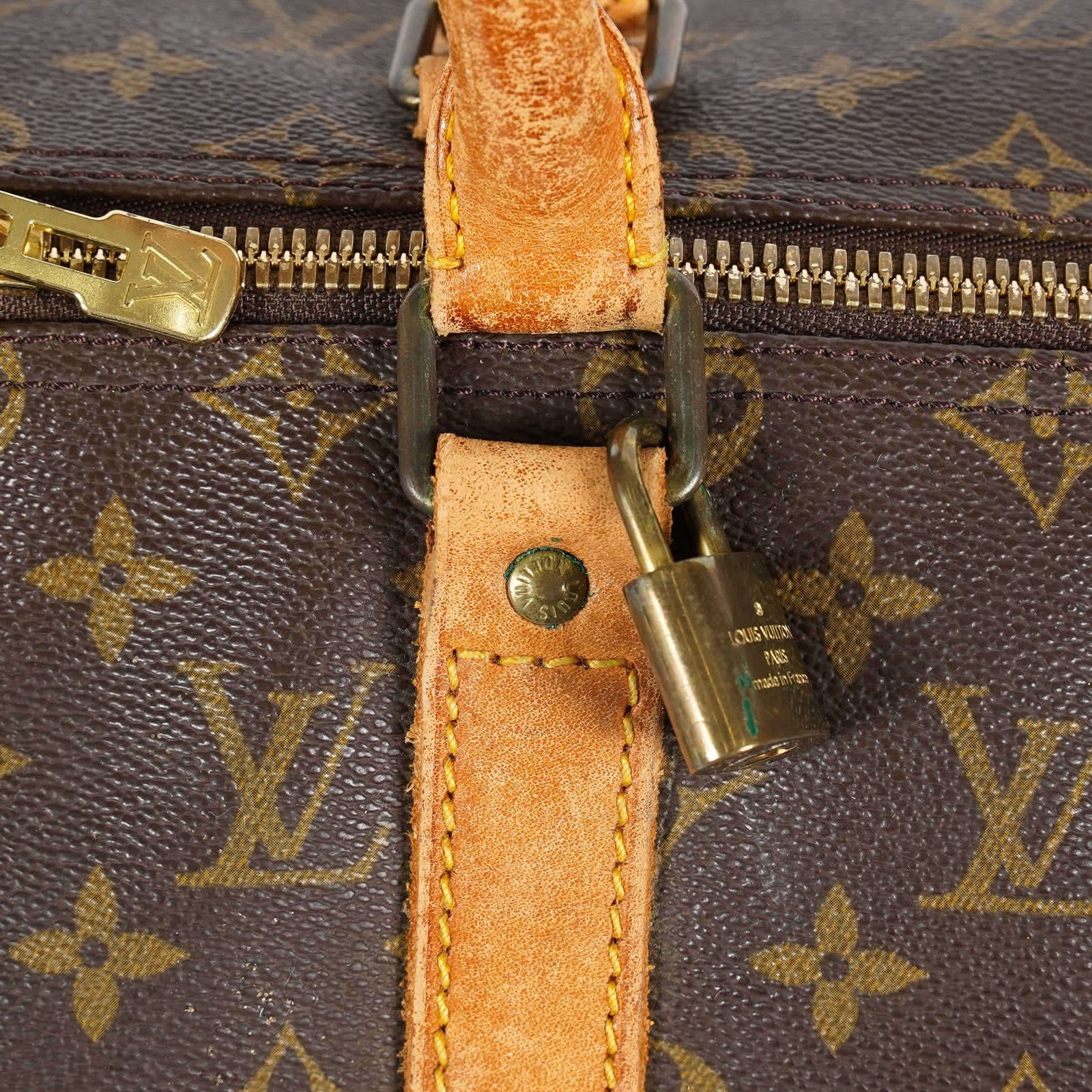 Louis Vuitton Keepall 50 M41426 Monogram Canvas Boston Bag Used 08E043300006