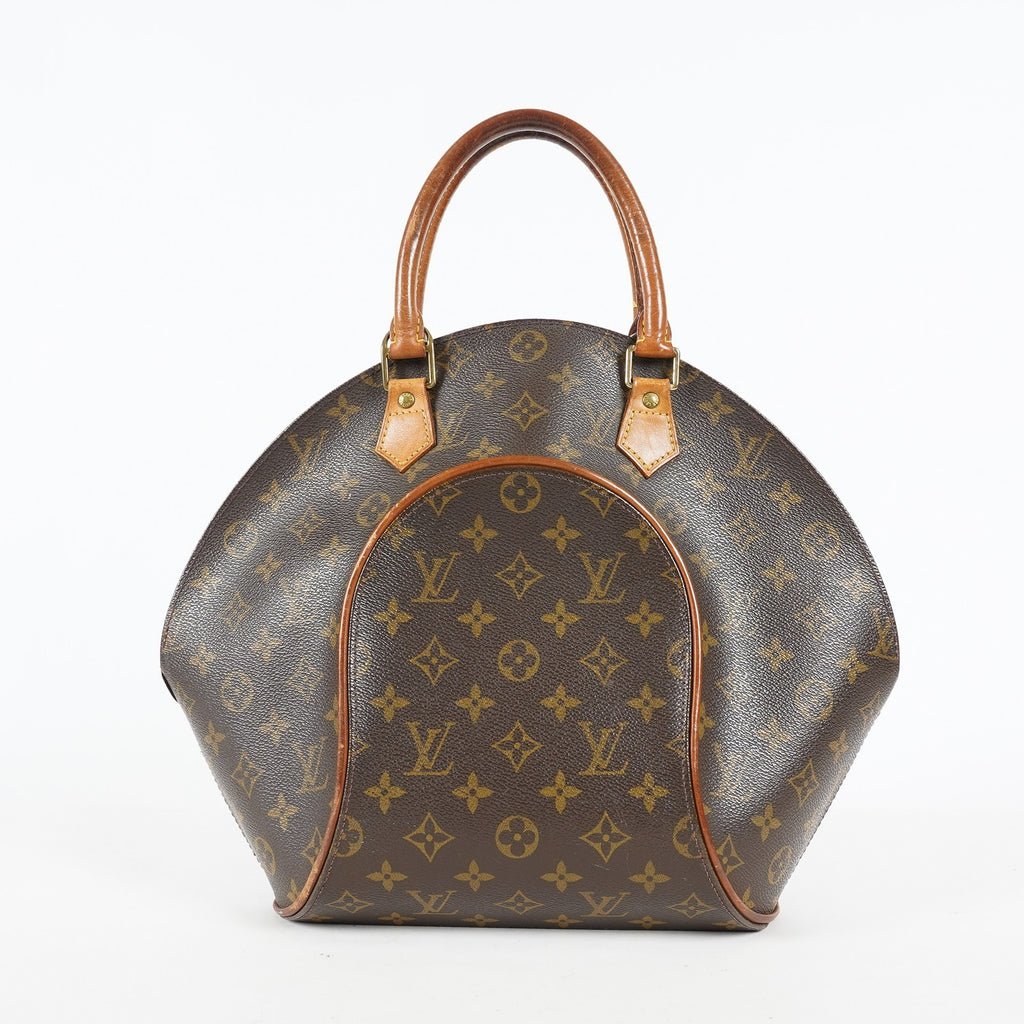 Louis Vuitton Ellipse MM M51126 Monogram Canvas Brown Used Handbag 09M383738908