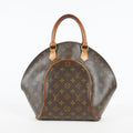Louis Vuitton Ellipse MM M51126 Monogram Canvas Brown Used Handbag 09M383738908