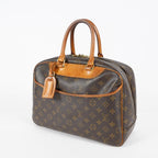 Louis Vuitton Deauville Monogram Canvas Brown Handbag M47270 Used 07E132640030