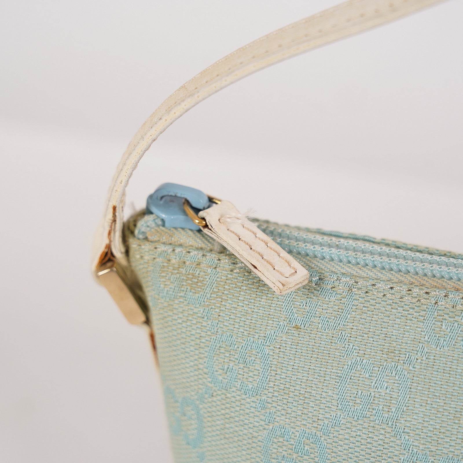 Authentic Louis Vuitton Monogram Denim Pochette M83532 Shoulder Bag 06E272090023