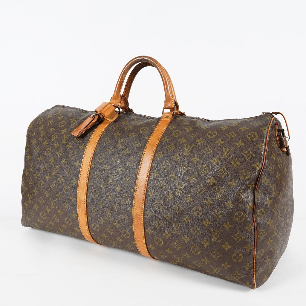 Louis Vuitton Keepall 60 M41422 Monogram Canvas Brown Used Duffle 07E123740027