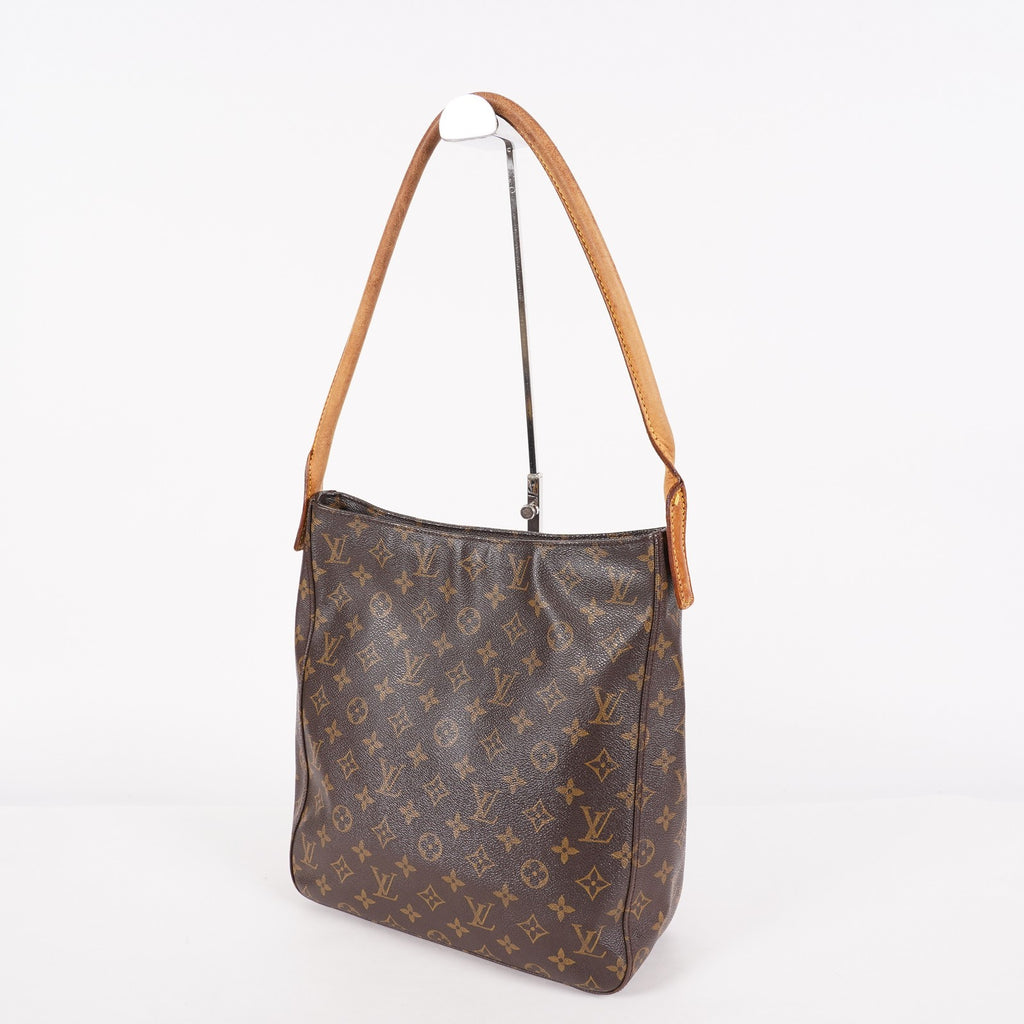 Louis Vuitton Looping GM M51145 Monogram Canvas Shoulder Bag Brown 07E023410004