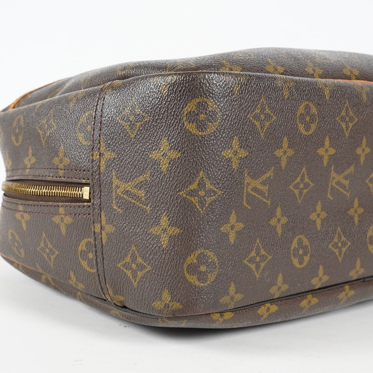 Louis Vuitton Deauville M47270 Monogram Canvas Brown Used Handbag 09M452945808
