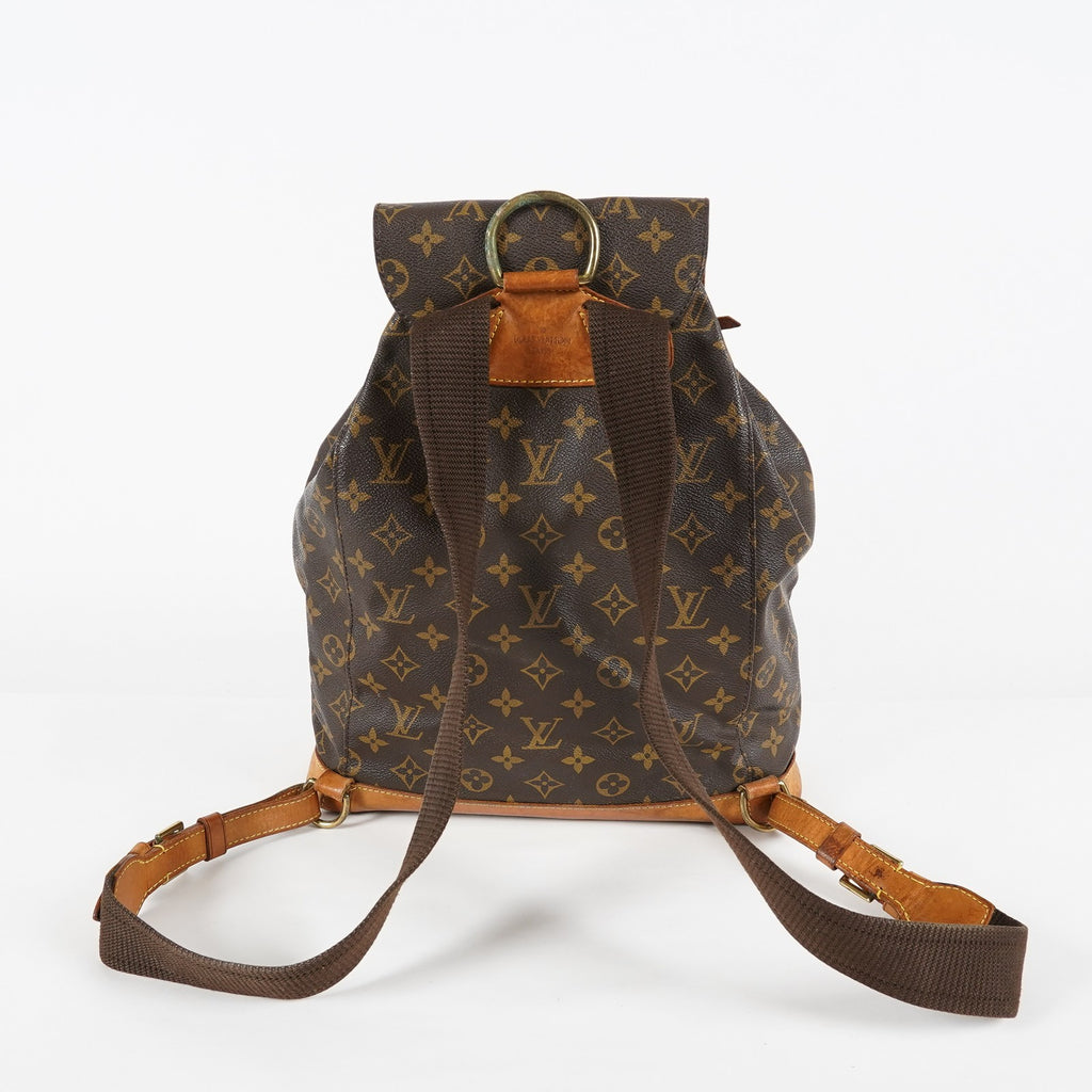Louis Vuitton M51135 Monogram Montsouris GM Backpack Brown Used 07E074730027
