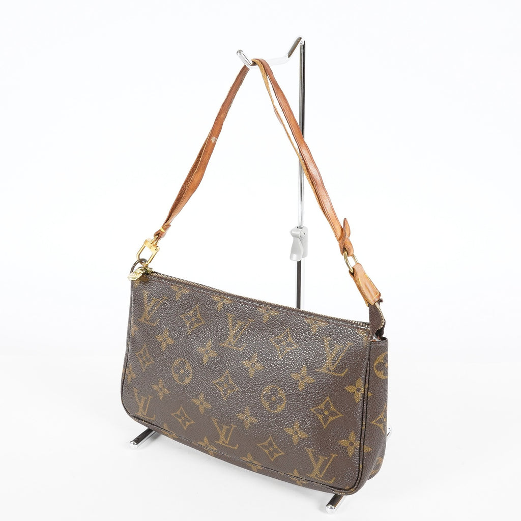 Louis Vuitton Monogram Pochette Accessoires Brown Bag M51980 Used 07E243410005