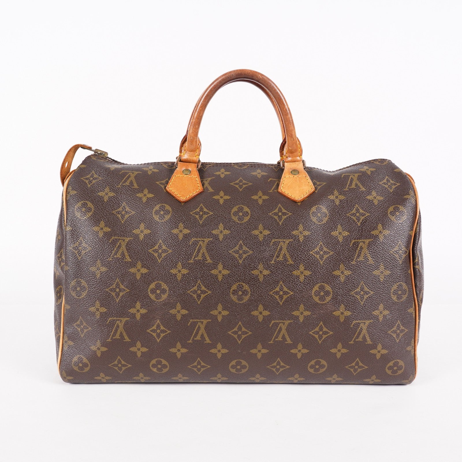 Louis Vuitton Speedy 40 M41522 Monogram Canvas Boston Handbag Brown 07A115148005