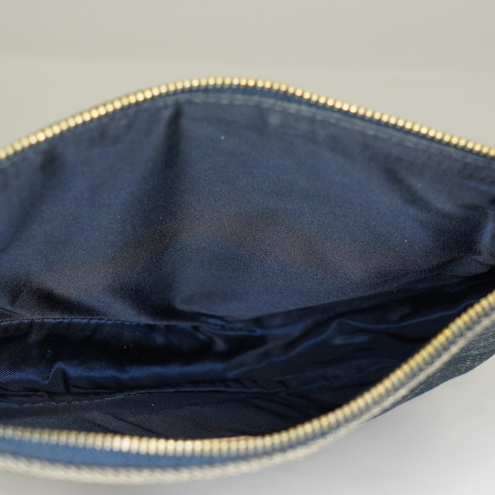Christian Dior Trotter Blue Denim Mini Saddle Bag 02A115548405