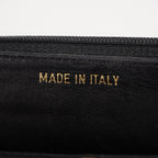 Chanel Coco Mark Shoulder Chain Wallet Black Women's Enamel vintage 05E294730016