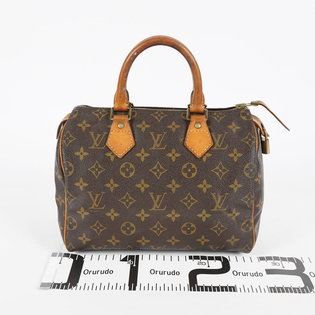 Louis Vuitton Speedy 25 Monogram Brown Handbag M41528 Used Vintage 07E187480012