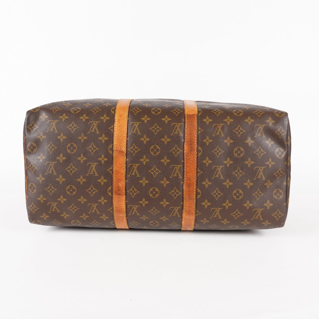 LOUIS VUITTON Keepall 50 Monogram Boston Bag Brown vintage M41426 05E274290013