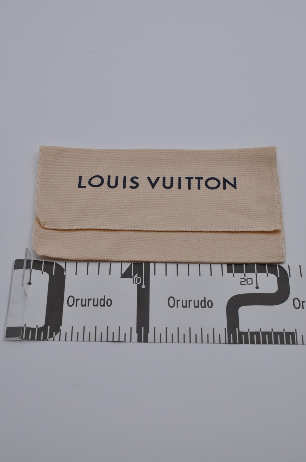 Louis Vuitton Dust Bag Storage Pouch Envelope Ivory Logo Authentic 22x11
