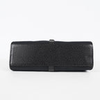 Gucci Jackie Vintage Handbag Shoulder Bag 30cm Black Canvas Leather 07E153190009