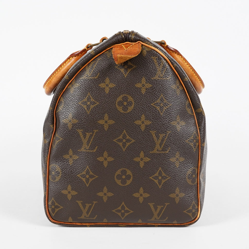 Louis Vuitton Monogram Speedy 30 Boston Handbag Brown Canvas M41526 07E067040029
