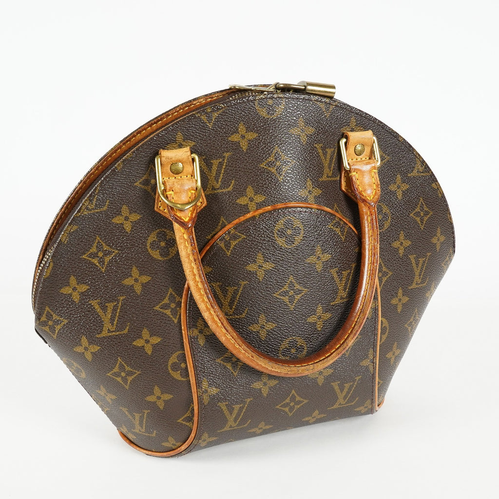 Louis Vuitton Ellipse PM M51127 Monogram Canvas Brown Used Handbag 09A024061209