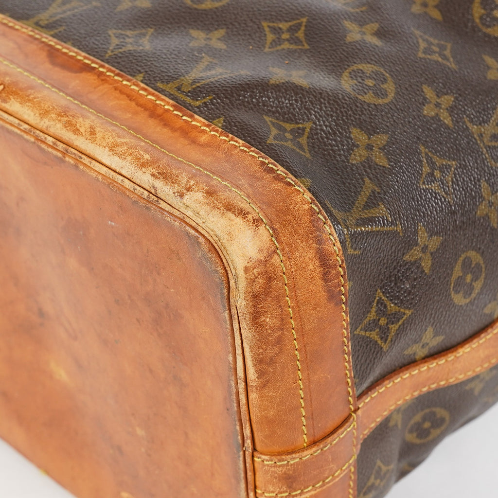 Louis Vuitton Noe M42224 Monogram Canvas Brown Drawstring Bag Used 07A172688431
