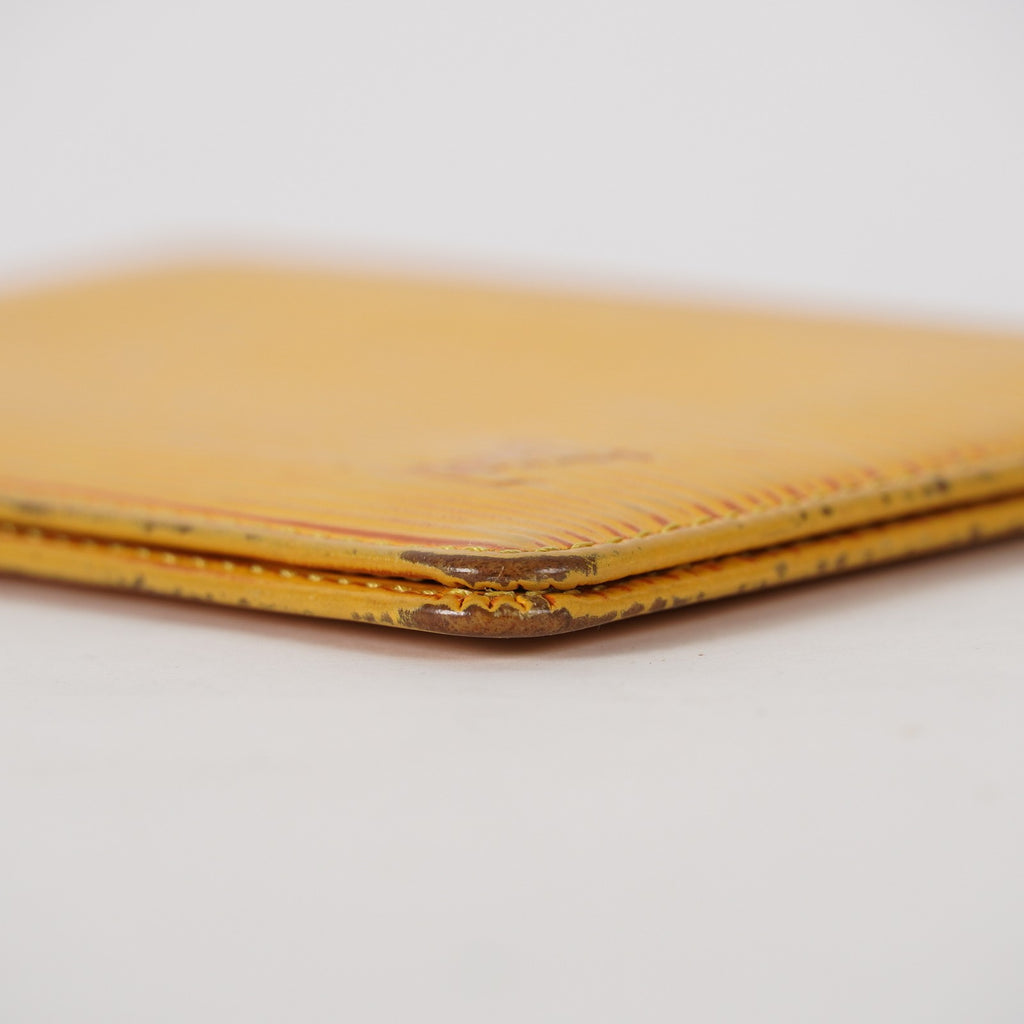 LOUIS VUITTON SARAH PORTE FEUILLE YELLOW OCHRE EPI LEATHER LONG WALLET XY216