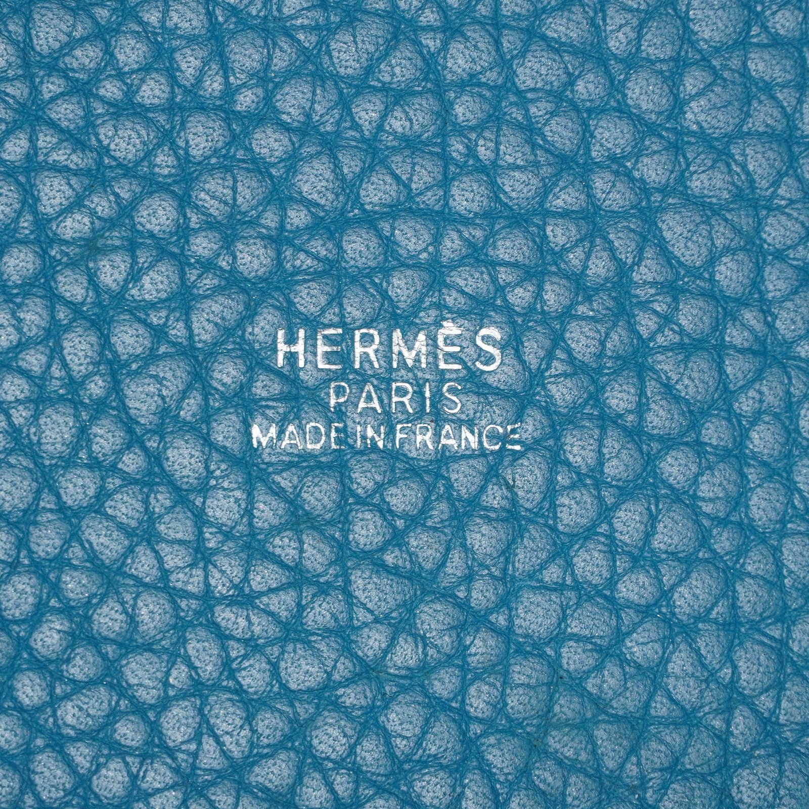 HERMES Picotin PM Blue Jean Clemence Leather Hand Tote Bag Used 07A1520592031