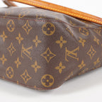 LOUIS VUITTON Looping GM Shoulder Bag Monogram Leather Brown M51145 05E053465029