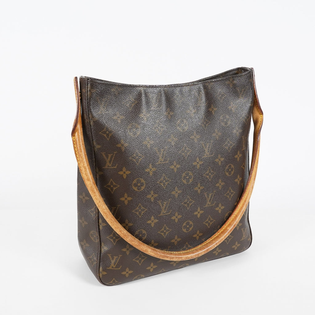 Louis Vuitton Looping GM M51145 Monogram Brown Shoulder Bag Vintage 07E033300019