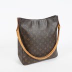 Louis Vuitton Looping GM M51145 Monogram Brown Shoulder Bag Vintage 07E033300019