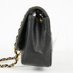 Chanel Diana 22 Flap Bag Black Lambskin Chain Shoulder Bag 09E0130470011