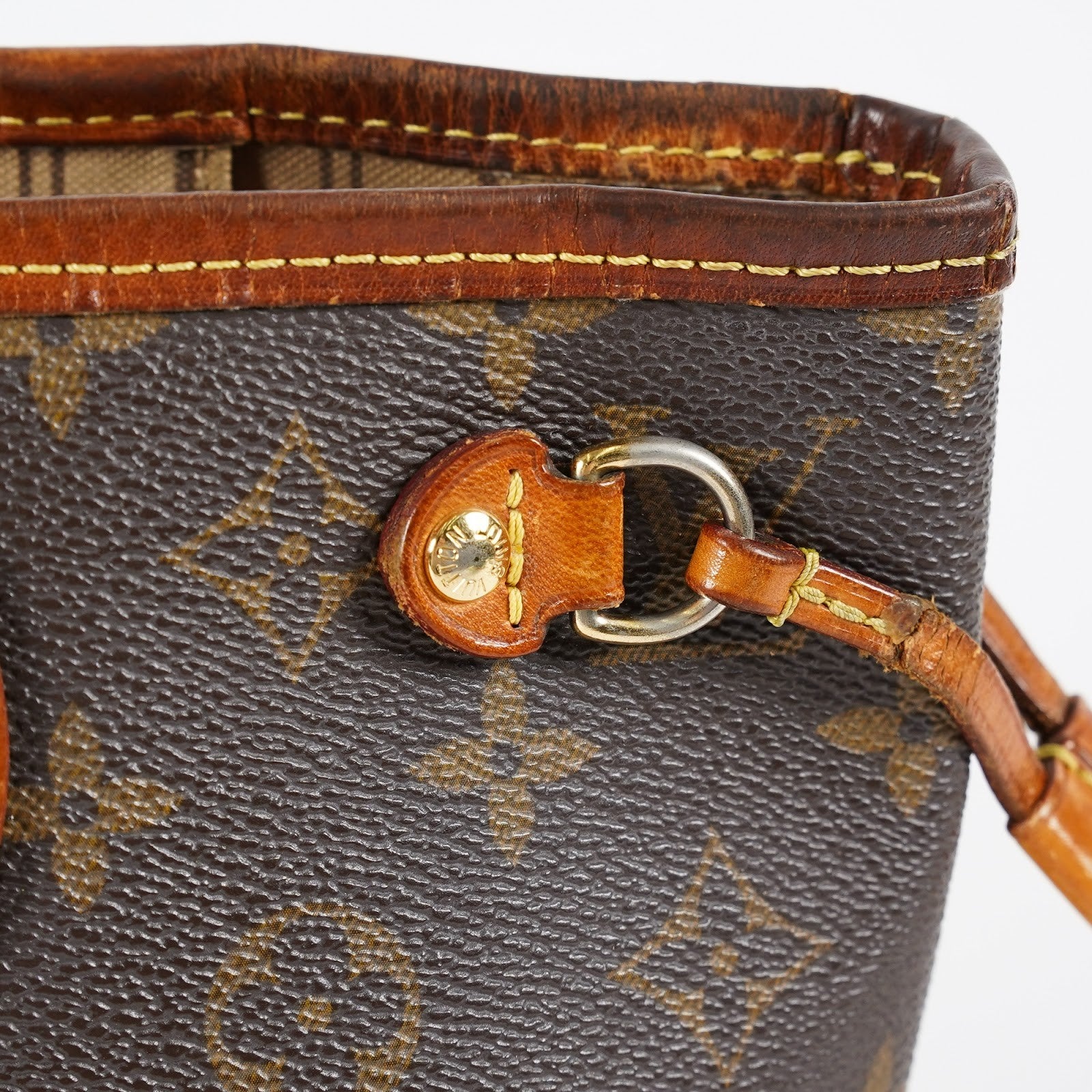 Louis Vuitton Neverfull PM Monogram Canvas Tote Shoulder Bag M40155 08E385170010