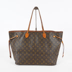 Louis Vuitton Neverfull GM M40157 Monogram Brown Canvas Tote Bag 08E274180010