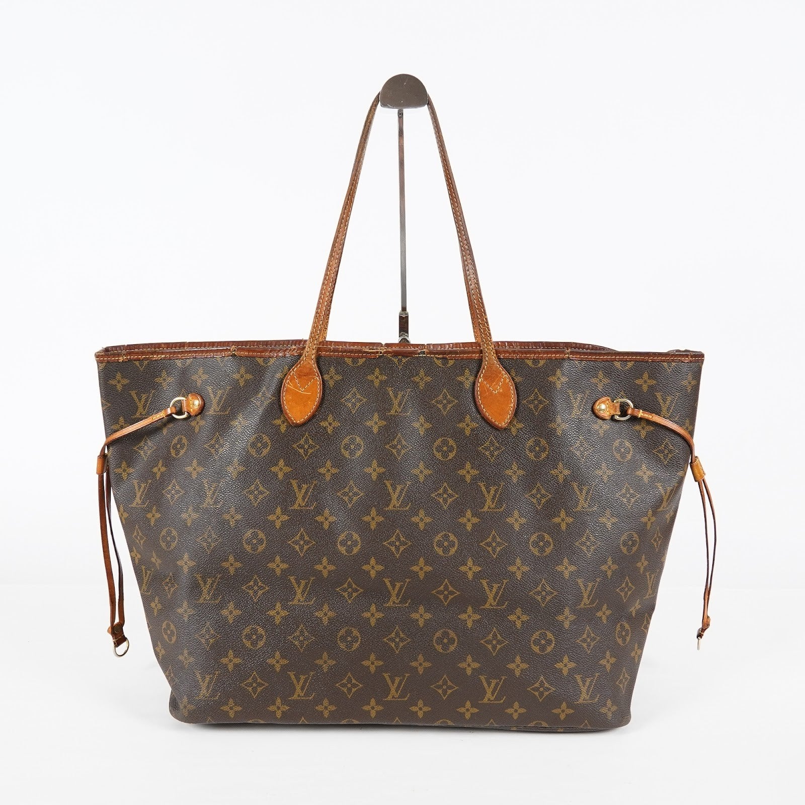Louis Vuitton Neverfull GM M40157 Monogram Brown Canvas Tote Bag 08E274180010