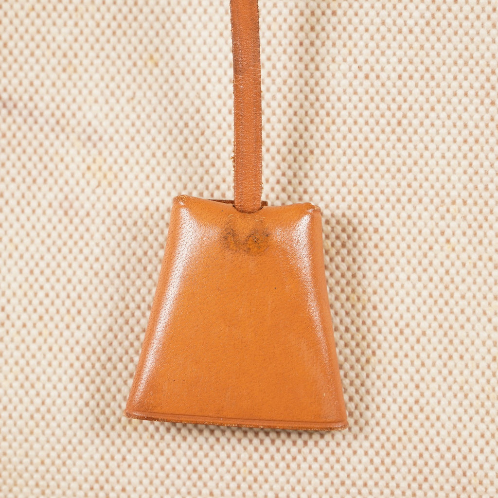 Auth HERMES Bag 2 in 1 Beige Canvas and Leather Backpack Hand Bag 05E533520016