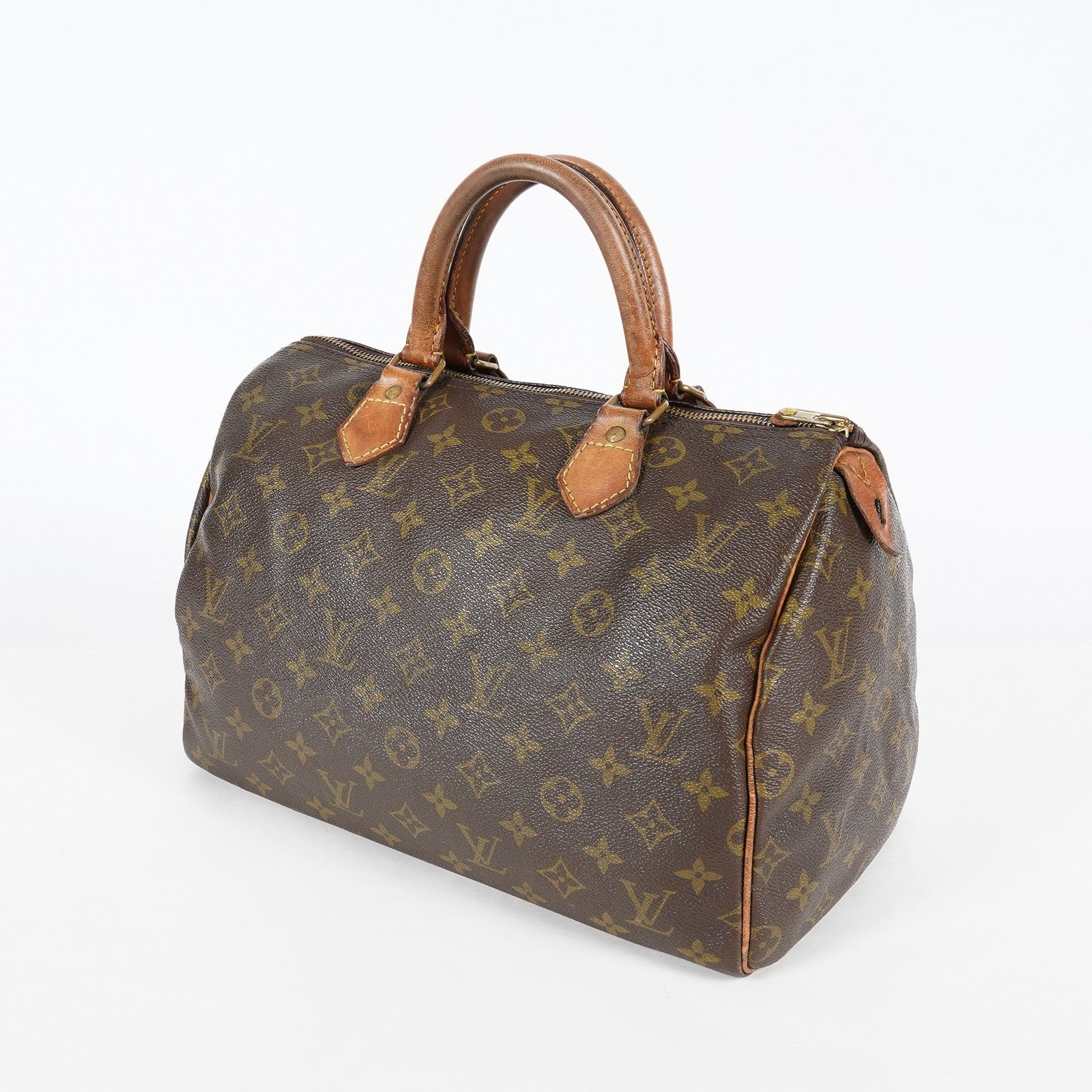 Louis Vuitton Monogram Speedy 30 Hand Bag M41526 Brown Vintage Used 07P034273507