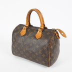 Louis Vuitton Monogram Speedy 25 Brown Canvas Handbag Used M41528 07A256978431