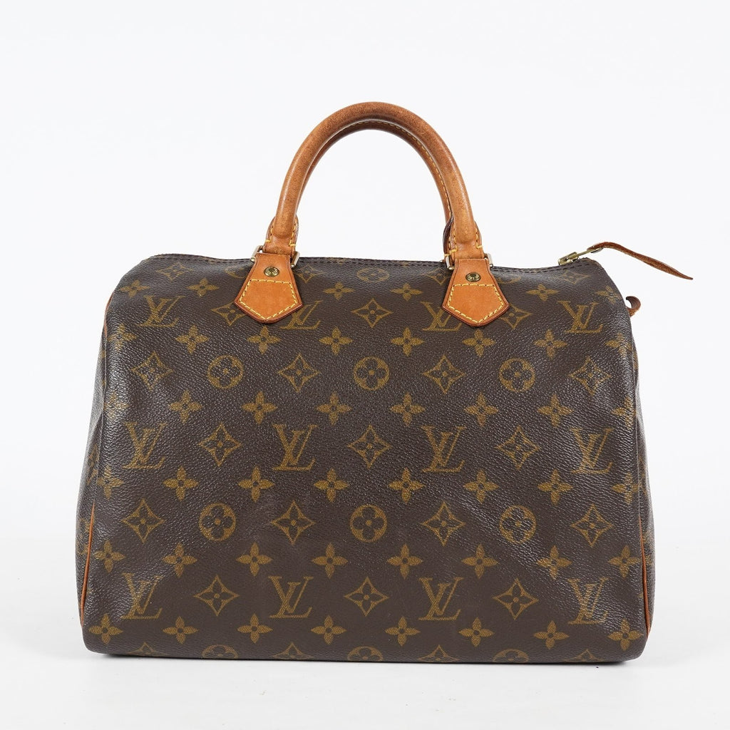 LOUIS VUITTON Speedy 30 M41526 Monogram Brown Used Vintage Handbag 08A366063215