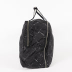 CHANEL Travel line Boston bag black Nylon canvas Women vintage 05E522750016