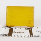 LOUIS VUITTON SARAH PORTE FEUILLE YELLOW OCHRE EPI LEATHER LONG WALLET XY216