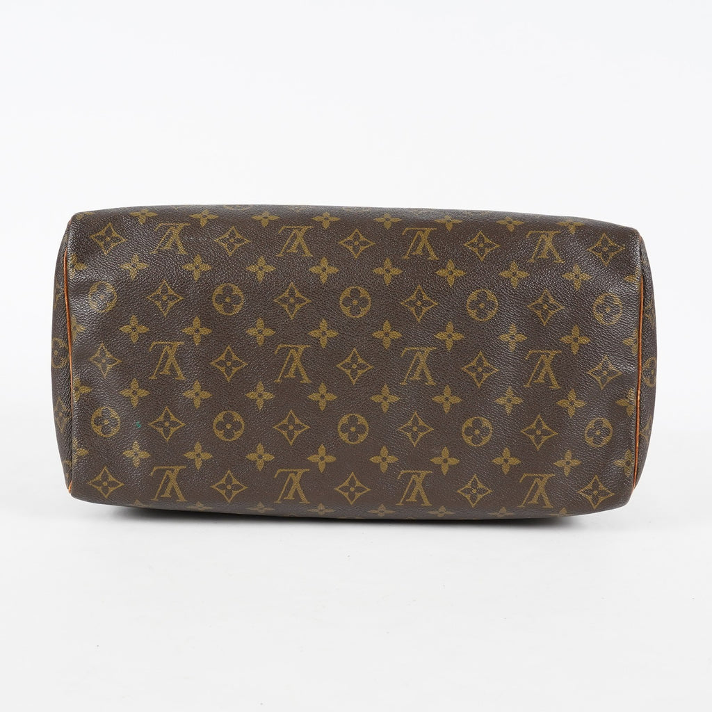 Louis Vuitton Speedy 35 M41524 Monogram Canvas Hand Bag Brown Used 07E103850017