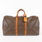 Authentic Louis Vuitton Monogram Keepall 55 Travel Bag M41424 06E193410010